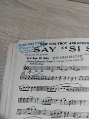 Say Si Si Fox Trot Arrangement vintage Vic Shoen Full Score