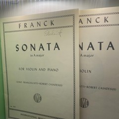 Vintage International Music Franck Sonata A Major Violin Piano Sheet Music USA