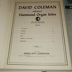 Hammond Organ Music Lot 5 Music Books Feibel Coleman Crawford Harms Vintage