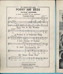 GERSHWIN: PORGY & BESS 3 Shts, Plenty O Nuttin, Ain&rsquo;t Necessarily So, Summertime