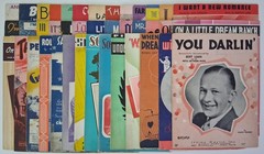 Lot of 40 Vintage 1930s Sheet Music Pieces All G or VG Pkg 1