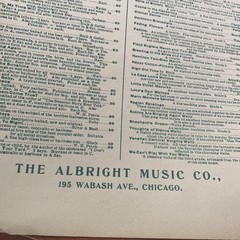 Antique Albright The Chaser March & Two Step Piano Score Sheet Music 1904 USA