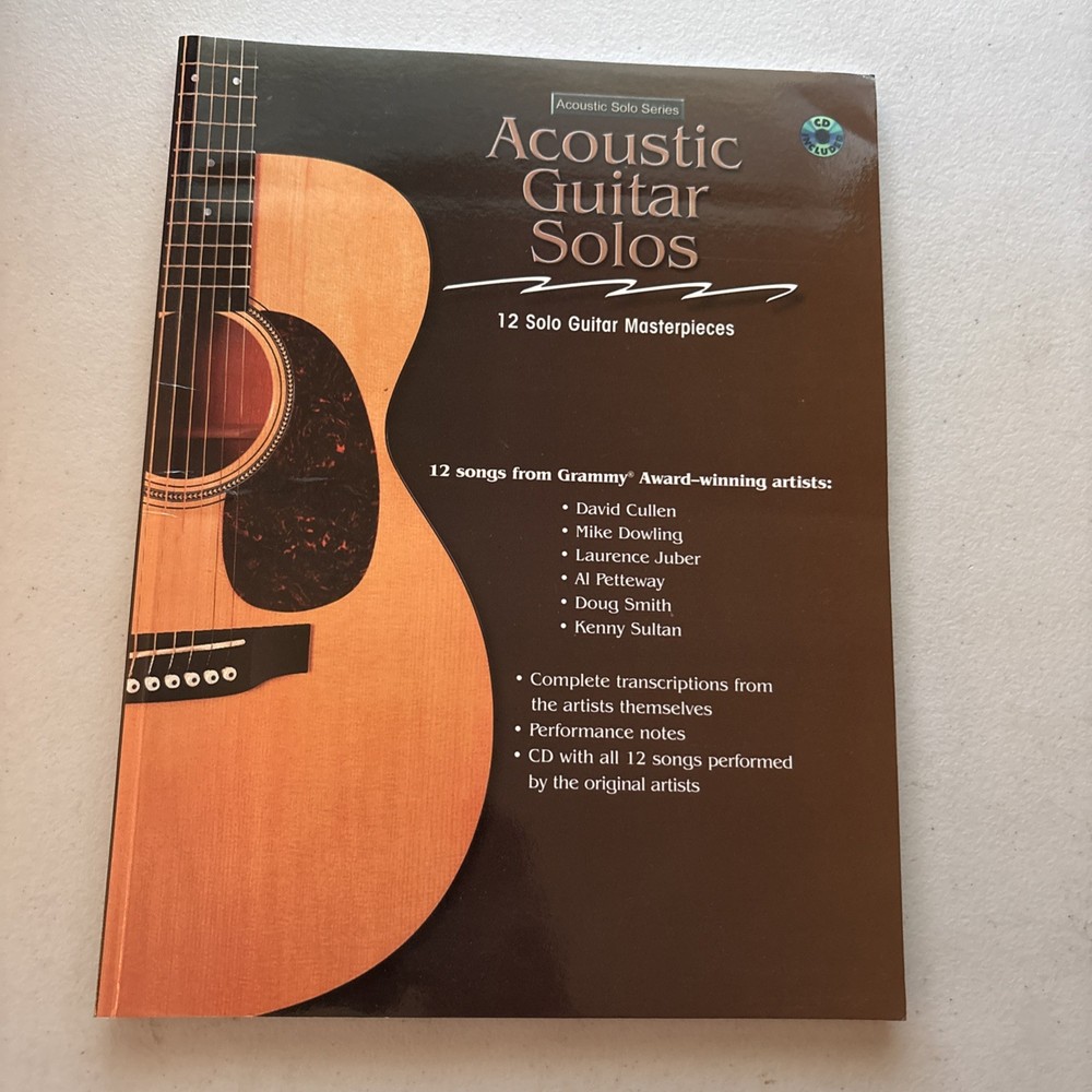 Acoustic Masterclass Series: Book Manual Acoustic Guitar Solos With CD Included