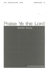 Praise Ye The Lord Sheet Music SATB Piano 1987 Young Psalm Sacred Music Press