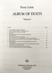 Franz Lehar Album of Vocal Duets
