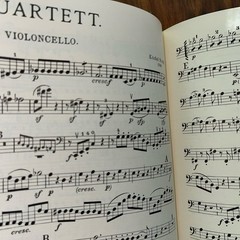 Sheet Music Mozart Quartette 1 No 16 Edition Peters Violoncello Cello Score Beck