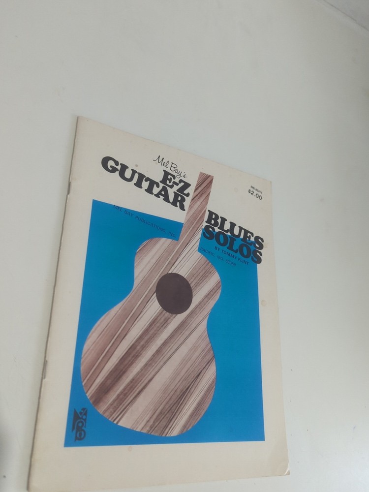 Tommy Flint E-Z Blues Guitar Solo Extremely Rare 1977 Edition 24 Pieces + Tabs