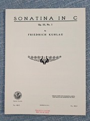 Sonatina In C – Op 55 No 1 byt Friedrich Kuhlau (Art Publication Society 1952)