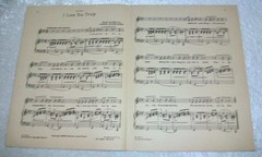 Antique 1923 I Love You Truly Cello Piano Violin Boston Duet Sheet Music