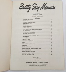 Beauty Shop Memories Sheet Music, Hugo Frey, For Female Voices, 25 hits 1951