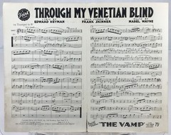 Through My Venetian Blind Trumpet Sheet Music By Mabel Wayne Leo Feist Inc 1936