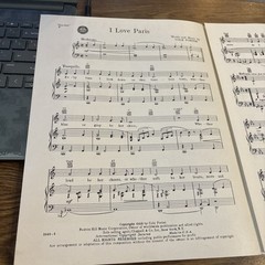 I Love Paris ( Can-Can) Sheet Music by Cole Porter 1953