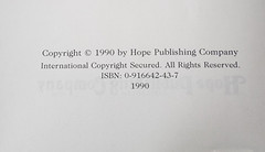 Vintage 1990 Hymnal Hymns Gospel Songs Songbook THE WORSHIPPING CHURCH Hope HB