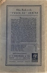 Twice 55 Community Songs for Male Voices The Blue Book by CC Birchard & Co 1926