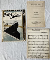 Lot of 41 Vintage/Antique Sheet Music for PIANO – WALTZES (1890s-1940s)