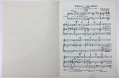 Whatever Lola Wants Piano Ukulele Sheet Music Damn Yankees Frank Music Corp 1955