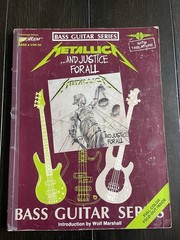 Metallica And Justice For All Bass Guitar & Vocal Tablature Book w Color Poster