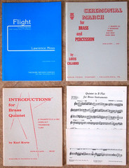 BRASS 7/LOT Quartet Quintet Trumpet Sextet Ensemble ~Full Score/Parts BRAND NEW!