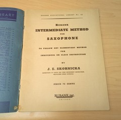 Saxophone SHEET MUSIC BOOK LOT Of 4 VINTAGE 1940s