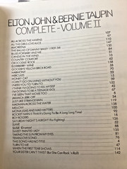 Elton John & Bernie Taupin Complete Volume 2 Sheet Music for Piano Vocal Guitar