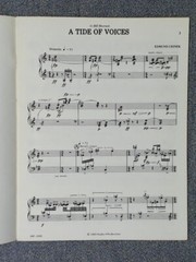 A Tide Of Voices For Solo Marimba. Edmun Cionek 1983