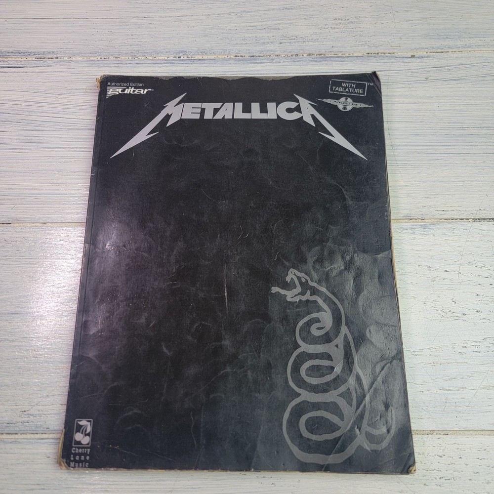 Metallica Black Album Book Guitar Tab & Vocals Songbook 1991 Cherry Lane Music