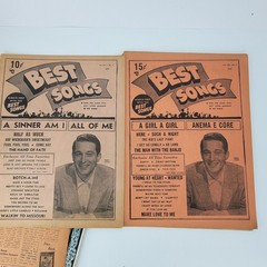 Lot of 10 1950s song lyrics magazines Popular Songs That Will Live Forever Best