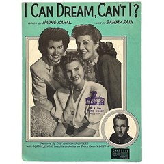 Sheet Music I CAN DREAM CAN&rsquo;T I 1937 Irving Kahal Sammy Fain Andrew Sisters
