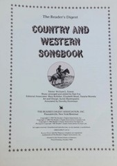 Country Western Songbook & Lyric Booklet All Words of the Songs Readers Digest