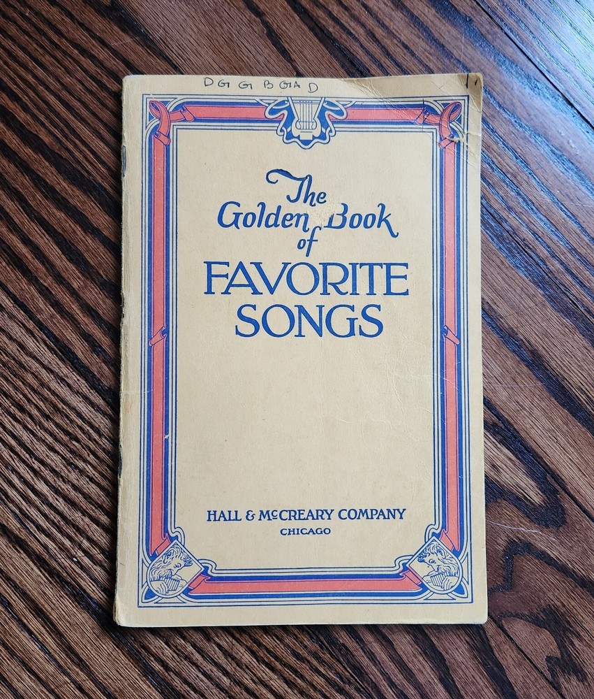 Vintage The Golden Book of Favorite Songs 1951 Treasury of America 128 Pages