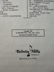 Vintage Belwin Elementary Band Method TROMBONE & BARITONE Book 1945 Antique