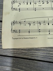« Mountain Journey » Prelude Piano Sheet Music By N. Louise Wright 1946 Theodore P