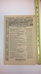 You&rsquo;re The Flower Of My Heart Sweet Adeline 1926 Song Sheet Music Female Voices