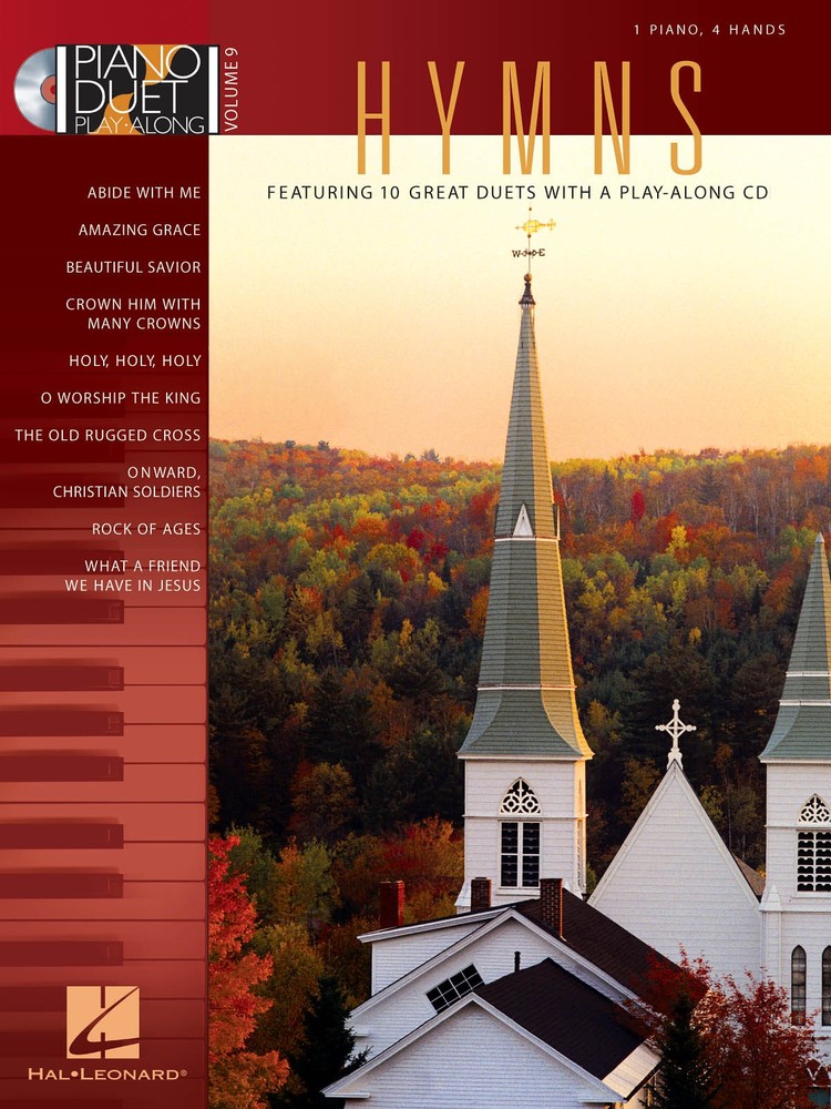 Hymns for Piano Duet Play-Along Vol 9 Sheet Music Christian Songs Book CD Pack