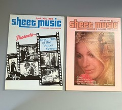 Lot 16 Issues Sheet Music Magazines Vintage 1978-1985 Superman Piano Guitar