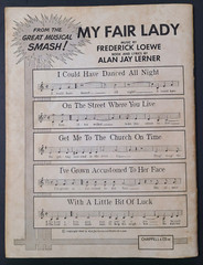 Vtg My Fair Lady Vocal Selection Voice Lyrics Piano Guitar Sheet Music Song Book
