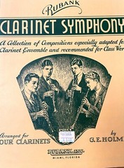  Clarinet Symphony arr. for Four Clarinets by G.E.Holmes, 