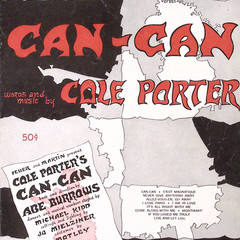 1953 Sheet Music: Can-Can I Love Paris Cole Porter Buxton Hill Music