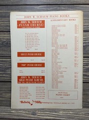Vtg Sheet Music Book John W Schaum Theory Lessons Loose Leaf Form Book Two 1946