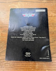 TOP GUN Piano/Vocal/Chords Original Motion Picture Soundtrack Paperback 1986