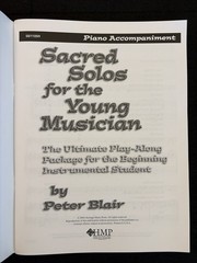 Peter Blair Sacred Solos Young Musician Piano Accompaniment Hymns Heritage Music