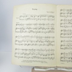 Trying Sheet Music as sung by The Hill Toppers Billy Vaughn P/V/G 1952 Piano