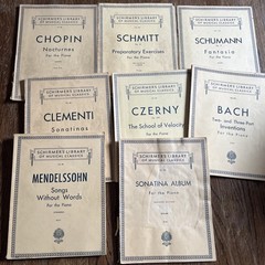 (7) Schirmer’s Library Of Musical Classics SHEET MUSIC Books PIANO Various 1939