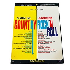 Vintage A Little Bit Country Rock N roll Song Book Words Chords Sheet Music Big3