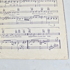 Somewhere Along the Way 1952 Sheet Music Piano Lyrics Chord Gallop Nat King Cole