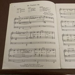 Bill Gaither HE TOUCHED ME 1968 Song Book for Organ