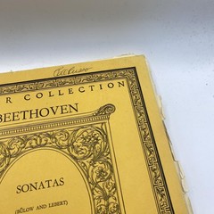 Vintage Theodore Presser Beethoven Sonatas Volume Two Piano Sheet Music Yellow