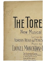 1901 Sheet Music THE TOREADOR New Musical Play Lionel Monckton & Ivan Caryll