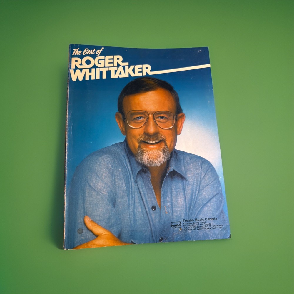 Roger Whittaker Songbook The Best of Piano Guitar Voice Canada Import VG Cond