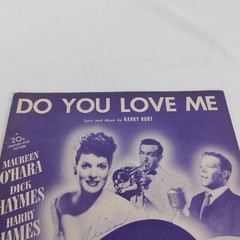Vintage Sheet Music Do You Love Me Harry Ruby 20th Century Fox 1946 O&rsquo;Hara James